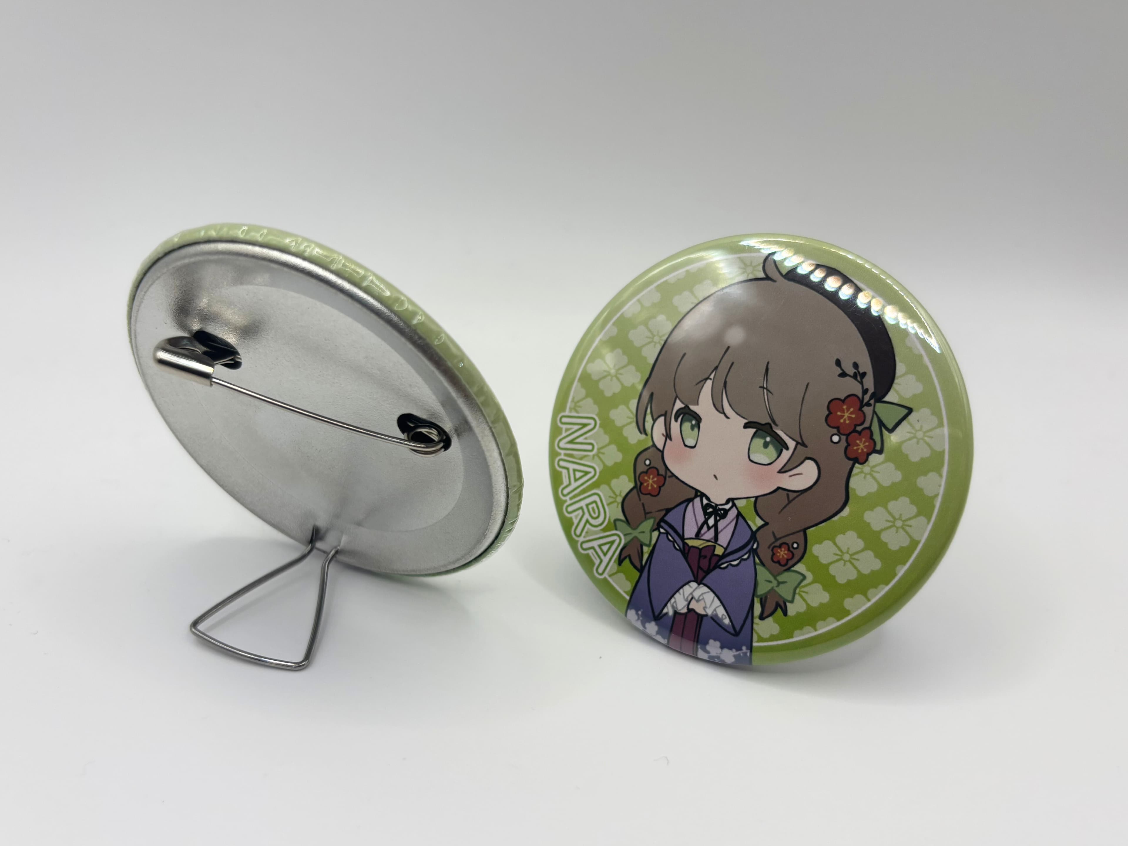 スタンド付き缶バッジ